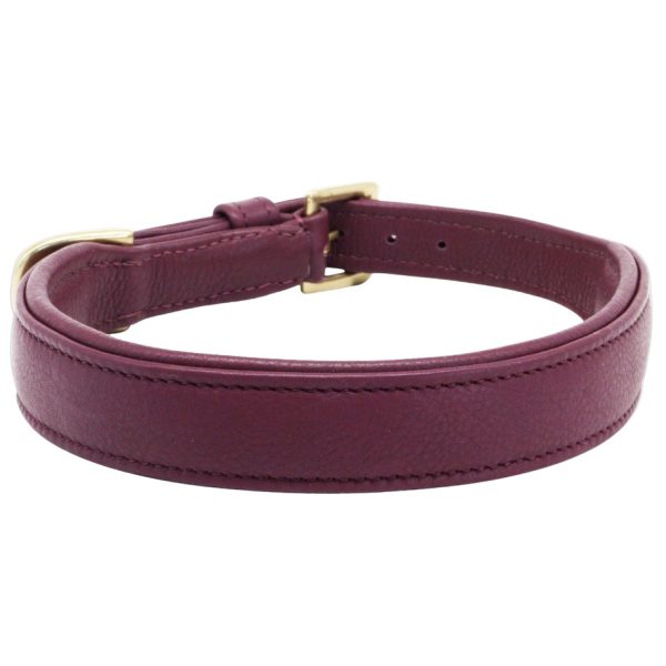 Hundehalsband Aubergine