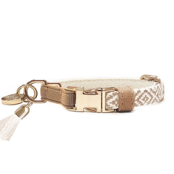 Katzenhalsband beige